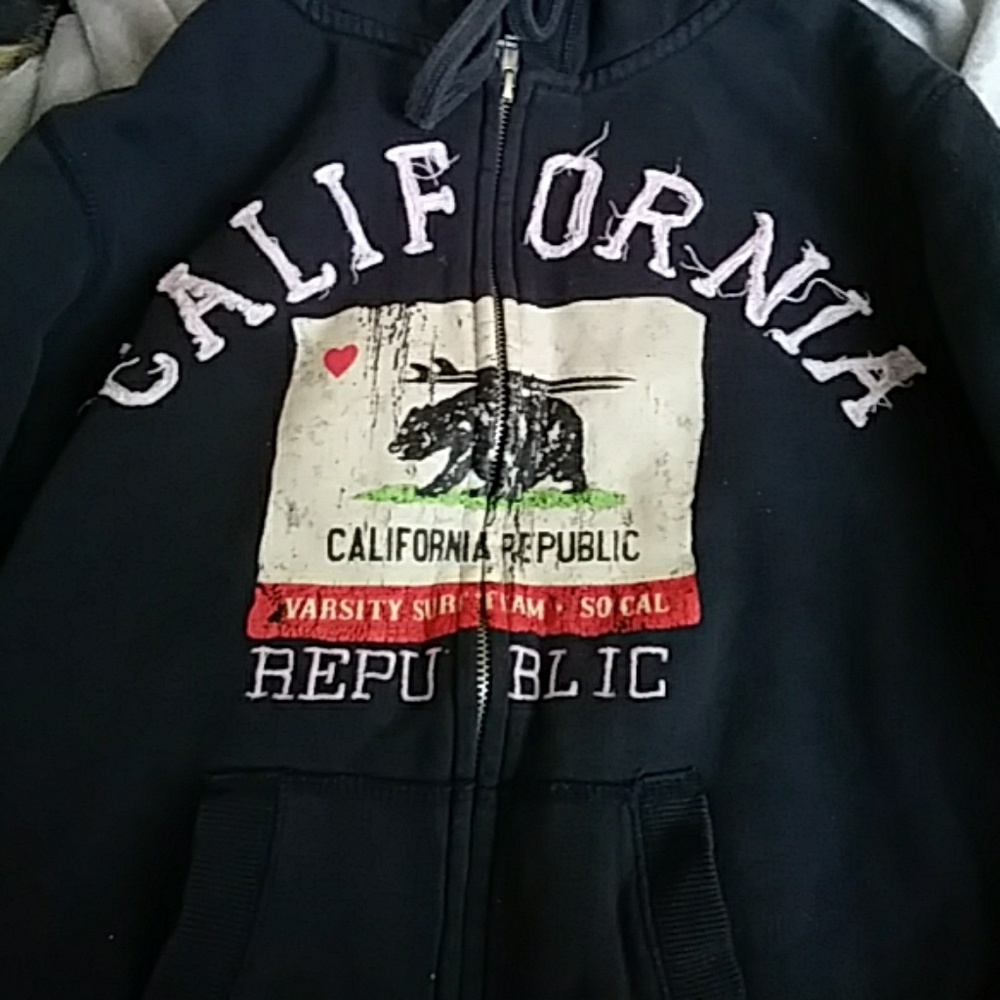 Dark blue califoria zip up